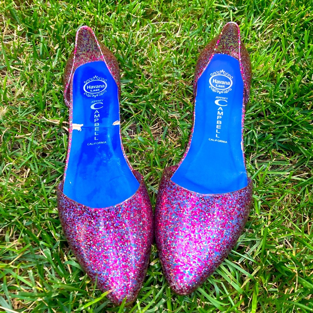 Jeffrey Campbell jelly flats size 8 Havana last